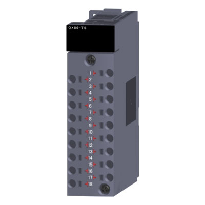 QX80-TS 三菱PLC模块 弹簧夹端子块 16点 DC24V QX80-TS专业批发销售